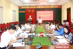 Đoàn giám sát phản biện xã hội của Trung ương Đoàn TNCS Hồ Chí Minh làm việc tại huyện Yên Châu