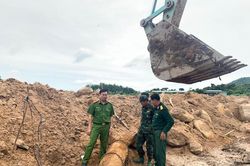 Bình Thuận: Nạo vét mương, phát hiện quả bom nặng gần 400 kg
