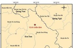 Kon Tum ghi nhận thêm 3 trận động đất trong hôm nay