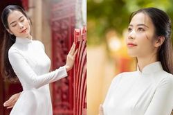 Đây chính là trang phục giúp Nam Em xinh đẹp rạng rỡ nhất: Áo dài truyền thống