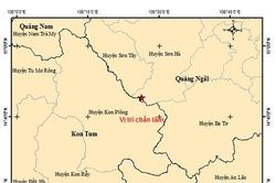 Động đất liên tiếp từ Kon Tum lan dần sang Quảng Ngãi, Quảng Nam
