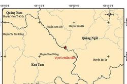 Sau Kon Tum, Quảng Nam, đến lượt Quảng Ngãi có động đất