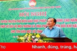 Tập huấn nâng cao kiến thức bảo vệ môi trường và ứng phó với biến đổi khí hậu