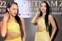 Mai Ngô đã xuất hiện tại Miss Grand Vietnam: Thần thái, body và cặp chân mày đều 10 điểm