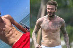 Con trai Beckham khoe body '6 múi' đẹp như bố trên du thuyền