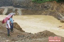 Đẩy nhanh tiến độ thi công đường liên xã