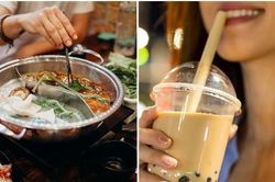 Ăn lẩu xong uống trà sữa trân châu rồi ăn quả đào, một người Trung Quốc suýt thiệt mạng