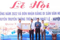 Lễ hội đua thuyền trên sông Nhật Lệ là Di sản văn hóa phi vật thể quốc gia