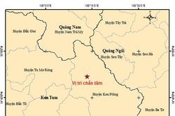 Ba trận động đất gây rung chuyển Kon Tum