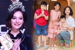 Hoa hậu Nông Thúy Hằng khiến netizen tranh cãi vì mang giày cao gót 20cm đi từ thiện