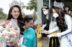 Hoa hậu Mai Phương vừa trở về nhà đã đi từ thiện: 'Người đẹp nhân ái quốc dân' là đây