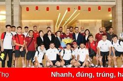 U20 Palestine đến Phú Thọ chuẩn bị cho trận giao hữu với U20 Việt Nam