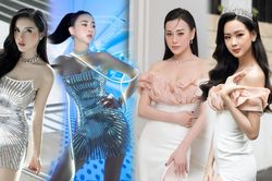Body nóng bỏng của Phương Oanh 'cân' gọn toàn bộ váy của các hoa, á hậu Việt