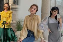 Lưu ngay loạt công thức phối đồ xinh xẻo với áo blouse dài tay