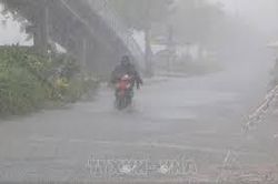 Mưa dông kéo dài sắp bao phủ Lào Cai