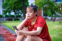Nhan sắc ngọt ngào của hot girl Hà Nội tại giải VĐQG 2022