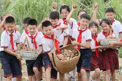 Học sinh Trung Quốc học nấu ăn, làm vườn