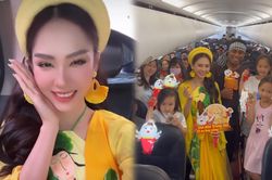Mừng Trung Thu, Hoa hậu Mai Phương 'biến hình' thành chị Hằng được fan nhí vây kín