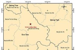 Liên tiếp xảy ra 5 trận động đất tại Kon Plông, Kon Tum