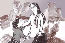 Nắng về trên bản nhỏ