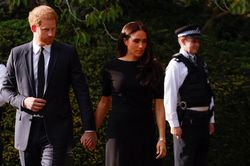 Video Hoàng tử Harry và vợ Meghan xuất hiện tại cung điện Windsor
