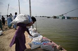Pakistan chạy đua ngăn dòng lũ tấn công nhà máy điện chủ lực