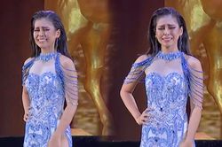 Thí sinh Miss Grand đang trình diễn bỗng khóc nức nở, khán giả hoang mang: 'Tưởng đâu final walk'