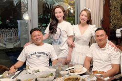 Bức ảnh 'toát ra mùi tiền' của Vbiz: Gia đình Chi Bảo - Bảo Thy hội ngộ, chân dung quý tử chiếm spotlight