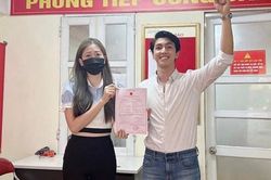 Á hậu Phương Nga và Bình An hoàn tất thủ tục đăng ký kết hôn