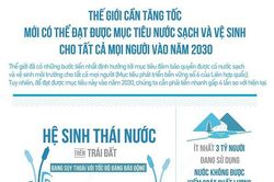 Thế giới cần tăng tốc để đạt được mục tiêu nước sạch và vệ sinh