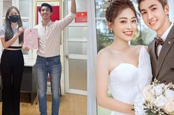 Phương Nga - Bình An khoe giấy đăng ký kết hôn, biểu cảm xúc động của cô dâu khiến dân mạng đồng cảm