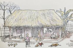 Tản văn cuối tuần: Nhà gianh vách đất