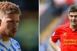 De Bruyne cân bằng thành tích kiến tạo của Gerrard dù đá ít hơn