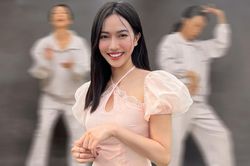 Nghiêm túc nhảy trên nền nhạc cực căng trước thềm đám cưới, dân mạng trầm trồ: 'Diệu Nhi mãi đỉnh'!