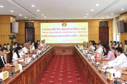 Lãnh đạo tỉnh làm việc với Đoàn Trung ương Hội Hữu nghị Thái Lan - Việt Nam