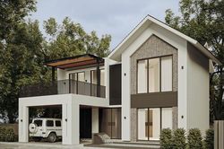 Biệt thự màu trắng đầy chất thơ, ánh sáng len lỏi khắp không gian
