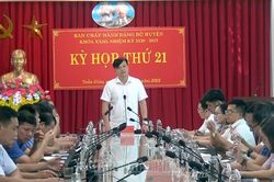 Ban Chấp hành Đảng bộ huyện Tuần Giáo họp kỳ thứ 21