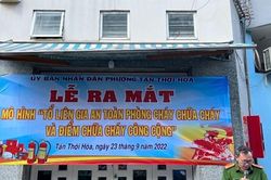 TP HCM: Mô hình 'Tổ liên gia an toàn phòng cháy chữa cháy' và 3 'Điểm chữa cháy công cộng'