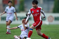 Than khoáng sản Việt Nam chiếm ngôi đầu giải bóng đá nữ VĐQG 2022