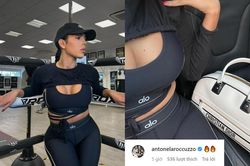 Bạn gái Ronaldo khoe dáng bốc lửa trong phòng tập gym