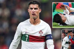 Ronaldo chấn thương, mũi bê bết máu những vẫn 'chiến' hết mình cùng Bồ Đào Nha