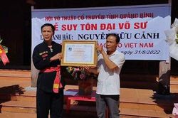 Thu hồi quyết định suy tôn một danh tướng của Hội Võ cổ truyền sau phản ánh của báo
