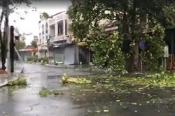 Bão số 4 vào đất liền, Quảng Nam và Đà Nẵng gió giật mạnh, nhiều nhà tốc mái