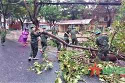 Trên địa bàn Quân khu 5 không có thiệt hại về người trong bão số 4