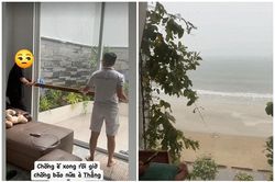 Mắc kẹt vì bão số 4 và tình huống 'dở khóc dở cười'