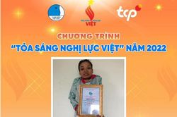 Chị Triệu Thị Huế được tuyên dương trong Chương trình Tỏa sáng nghị lực Việt