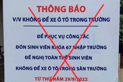 Sự thật thông tin ĐH Xây dựng Hà Nội yêu cầu 'sinh viên không để ô tô trong sân trường'?