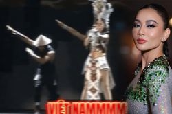 Xôn xao clip Thu Minh hô tên cực 'hào sảng' trên sân khấu Quốc tế, 'chấn động' không kém Miss Grand VN