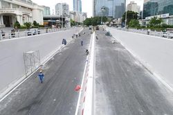 Hầm chui Lê Văn Lương sẵn sàng thông xe