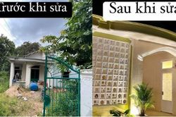 Nhà cấp 4 đầy cỏ dại 'lột xác' thành không gian sống cực hiện đại